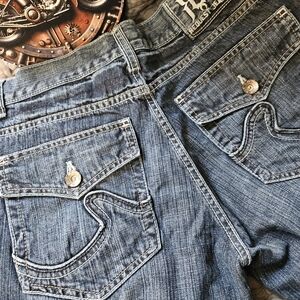 Request Jeans Men's Blue Bootcut 34x30 EUC Jeans